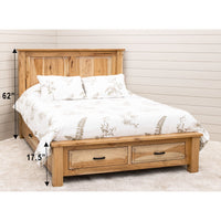 Sugar Creek Amish Rustic Storage Platform Bed