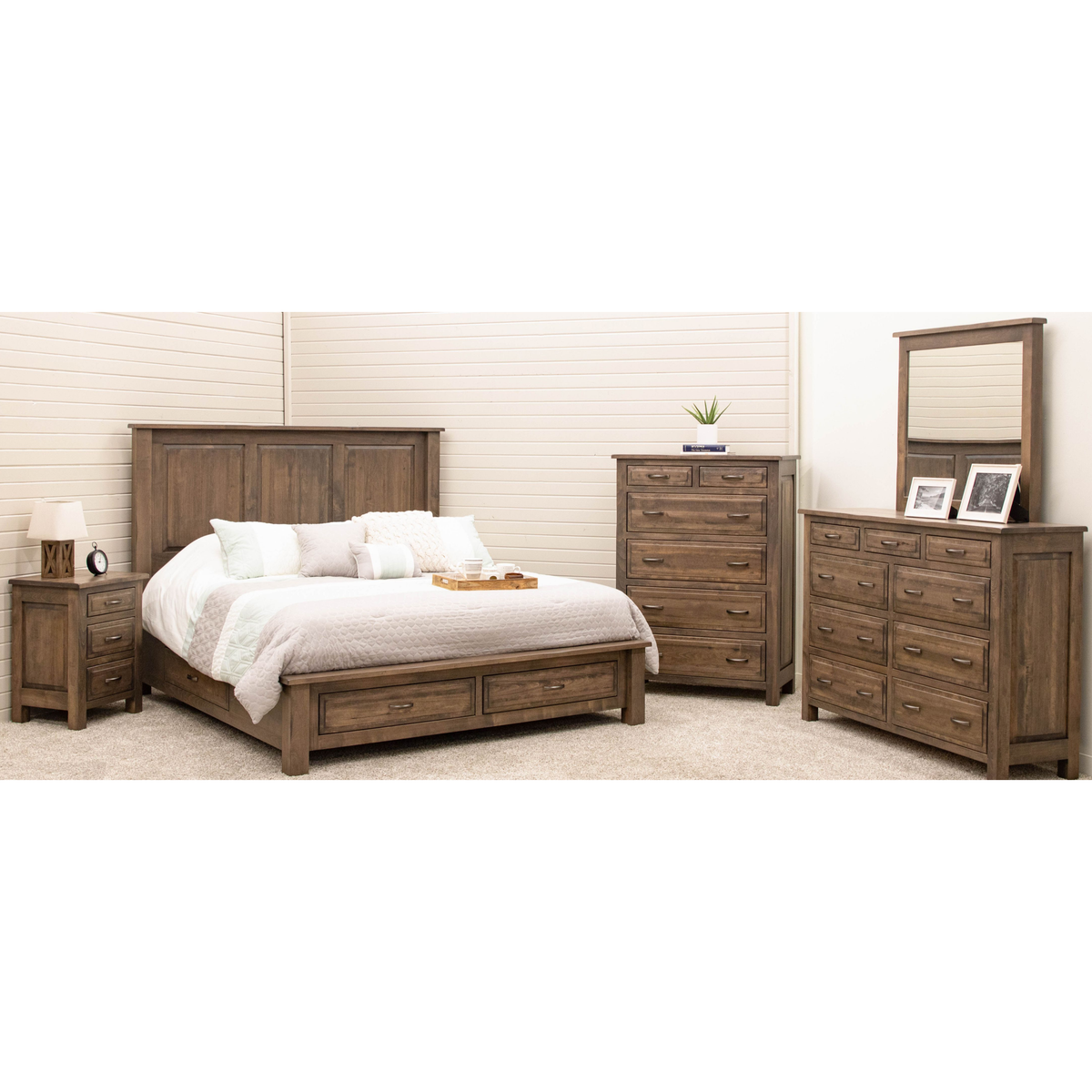 Sugar Creek Amish Rustic Solid Wood Headboard Only