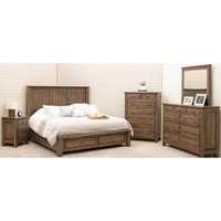 Sugar Creek Amish Rustic Solid Wood Headboard Only