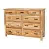 Sugar Creek Amish Rustic 9-Drawer Tall Dresser