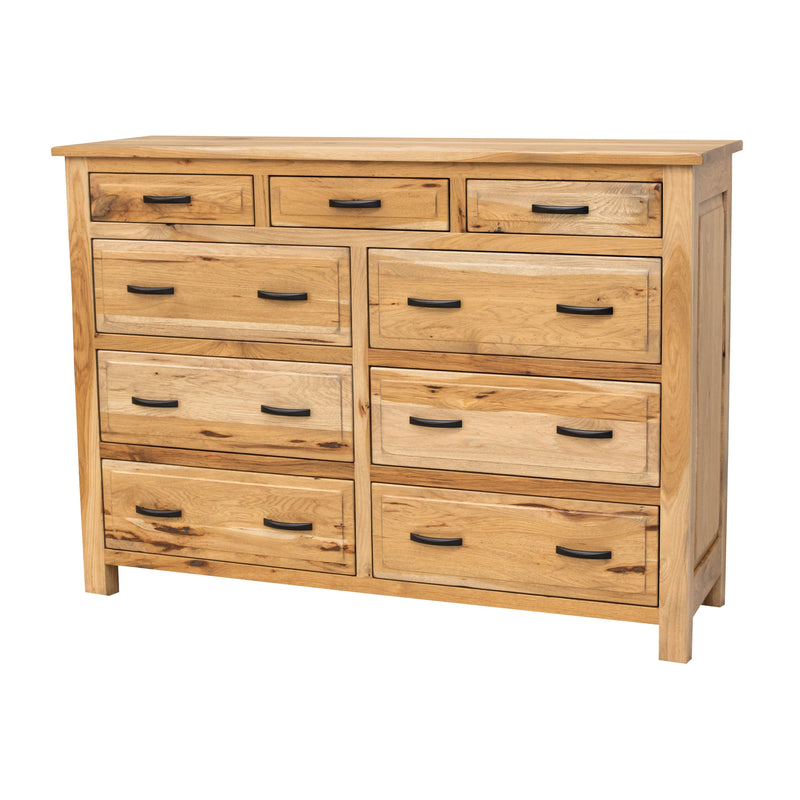 Sugar Creek Amish Rustic 9-Drawer Tall Dresser