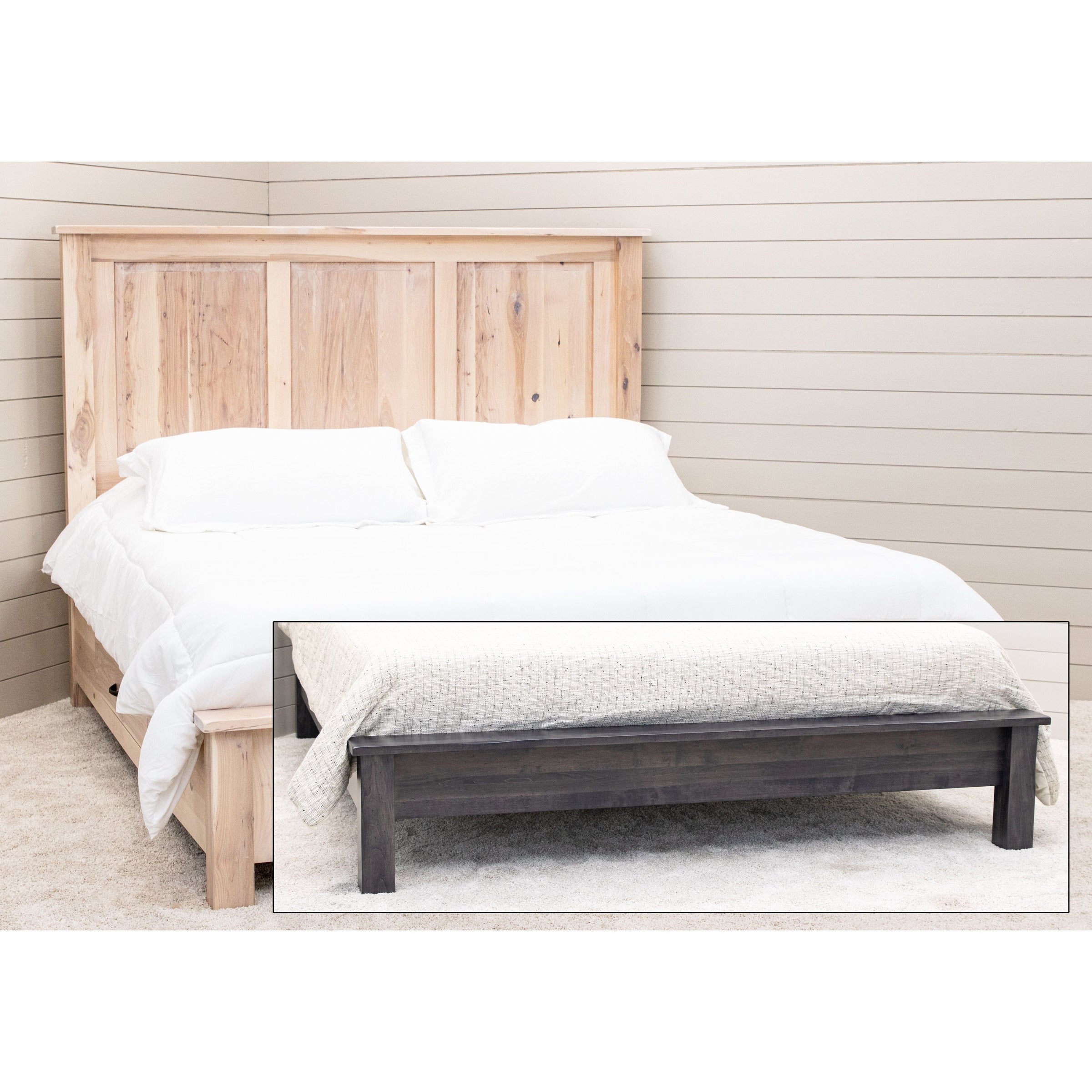 Sugar Creek Amish Rustic Storage Platform Bed
