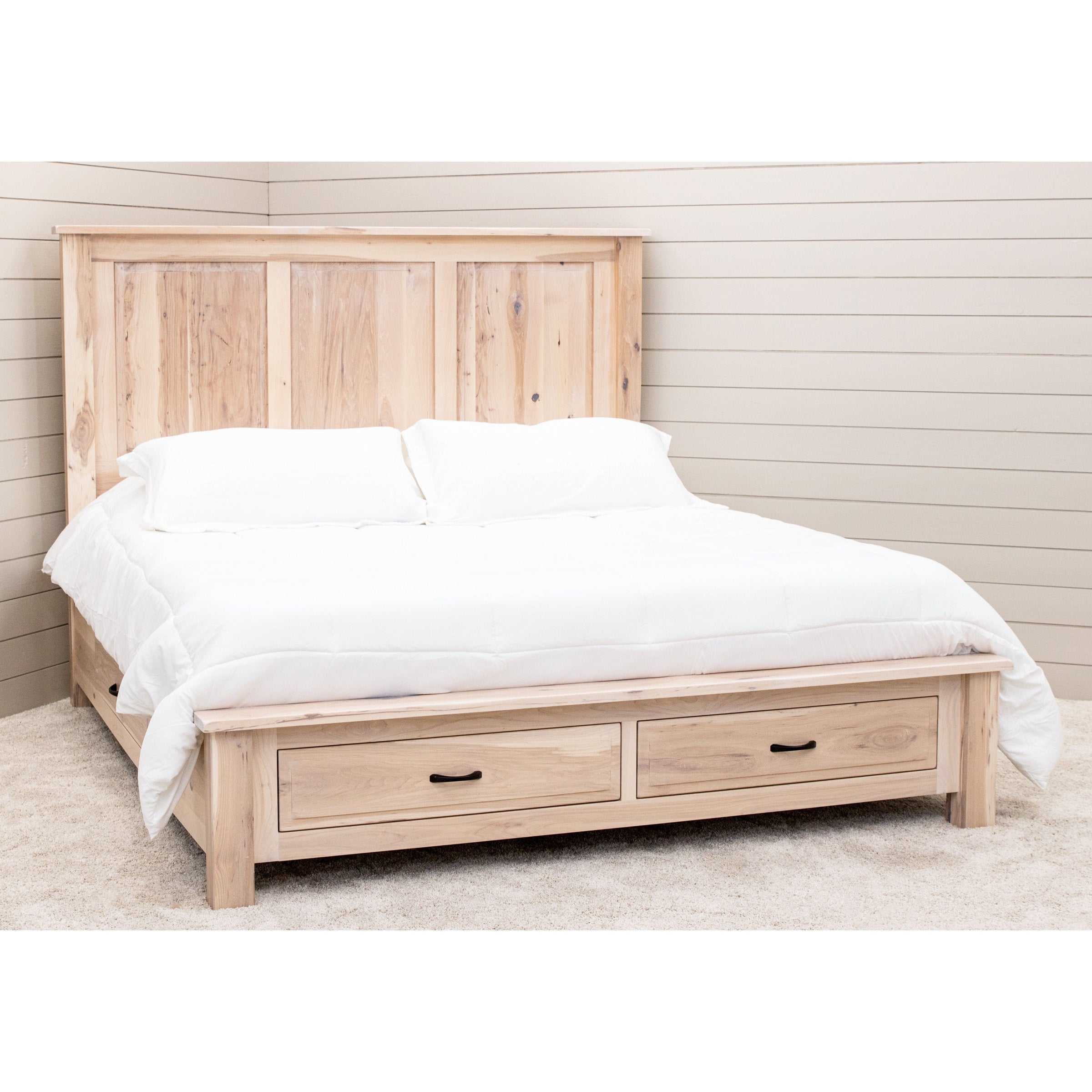 Sugar Creek Amish Rustic Storage Platform Bed