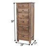 Sugar Creek Amish Rustic 6-Drawer Lingerie Dresser