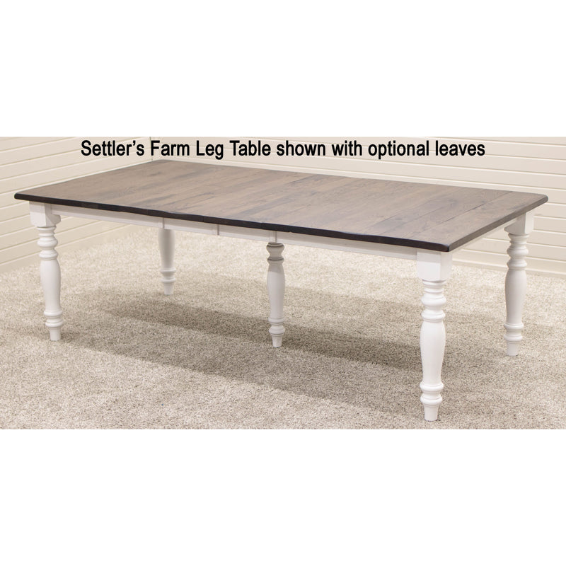 Springdale Farm Leg White & Wood Extending Dining Table | M-GW&RWO-SB