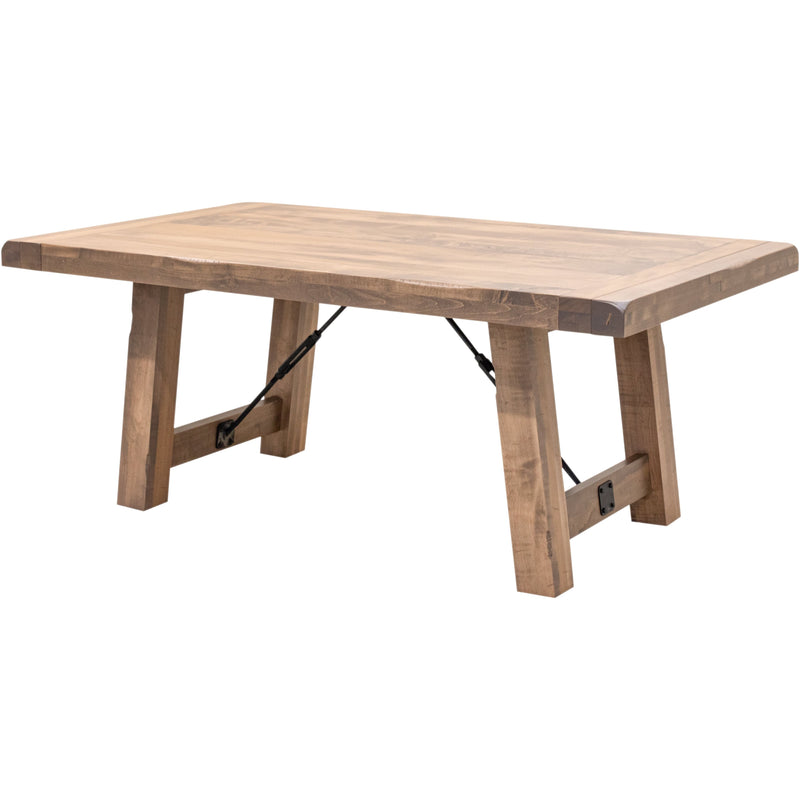 Springdale Trestle Large Maple Wood Extending Dining Table | WB