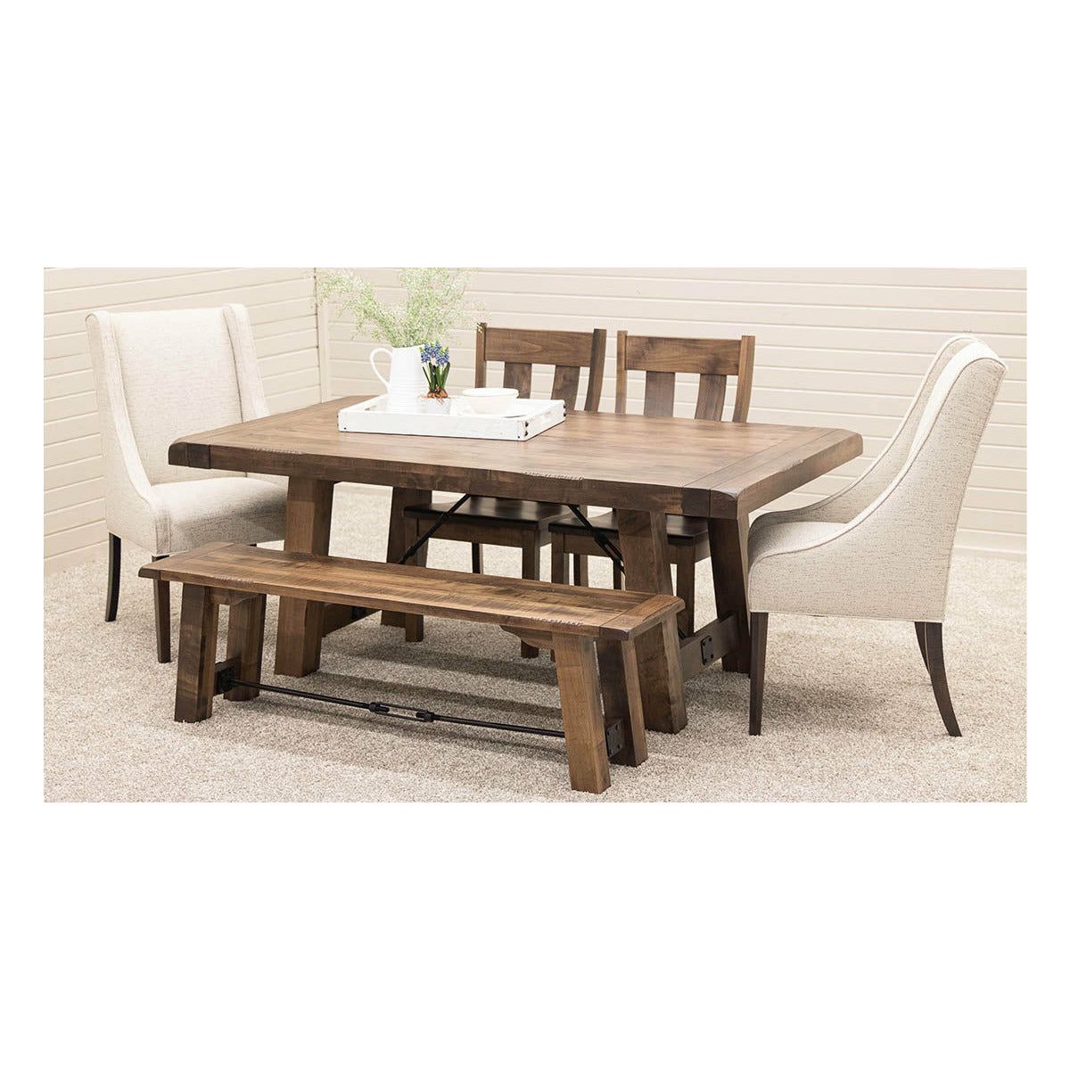 Springdale Trestle Large Maple Wood Extending Dining Table | CO
