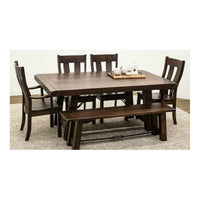 Springdale Trestle Maple Wood Dining Bench | BV