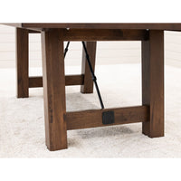Springdale Trestle Large Hickory Wood Extending Dining Table | BV
