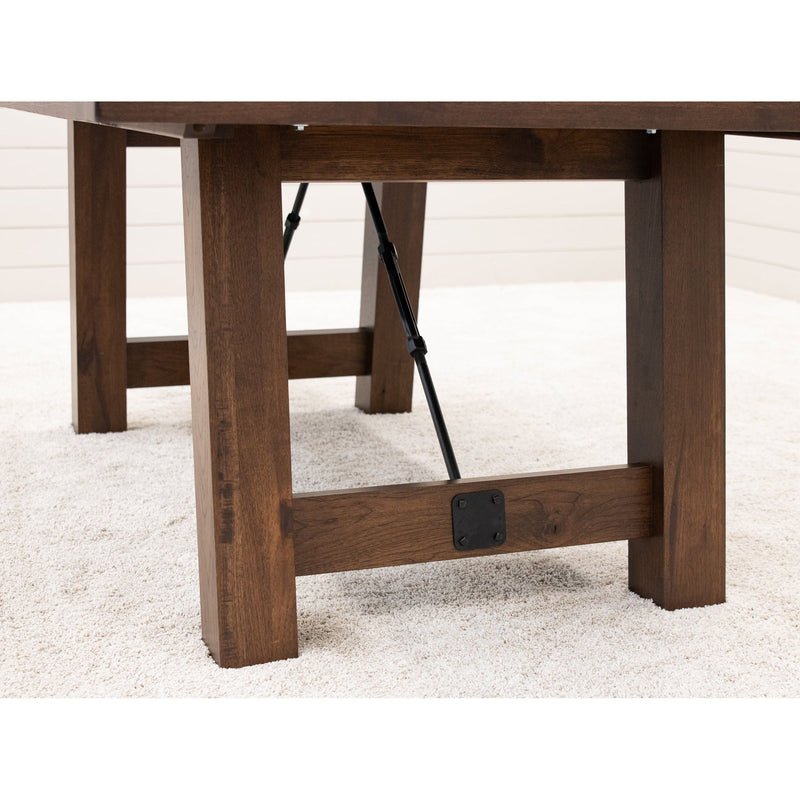Springdale Trestle Large Hickory Wood Extending Dining Table | BV