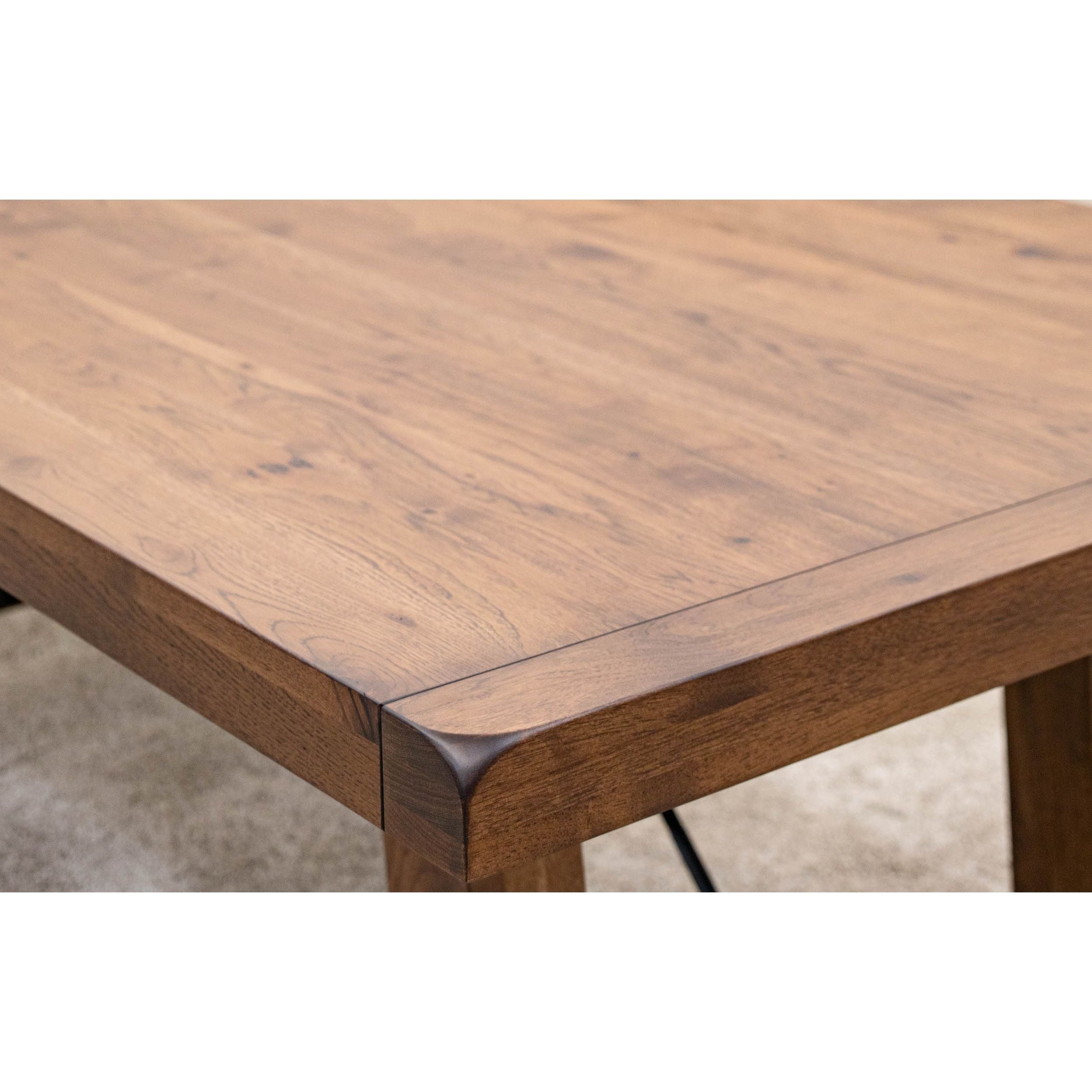 Springdale Trestle Large Hickory Wood Extending Dining Table | ASB