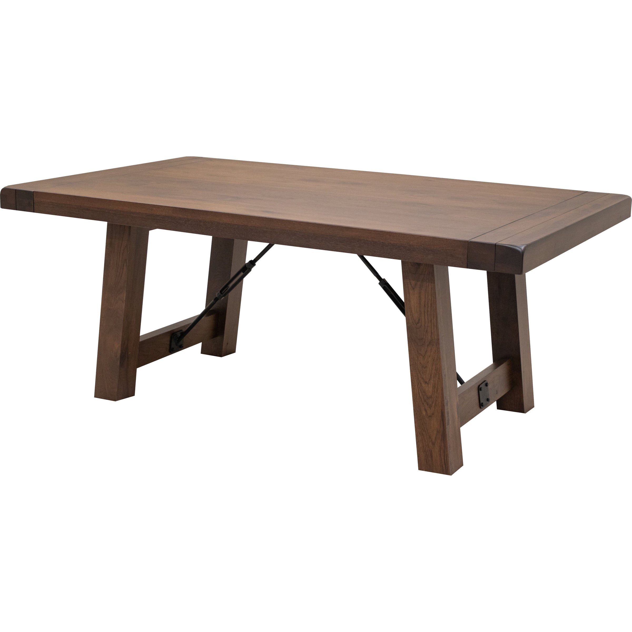 Springdale Trestle Large Hickory Wood Extending Dining Table | BV