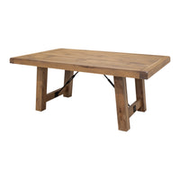 Springdale Trestle Large Hickory Wood Extending Dining Table | CO