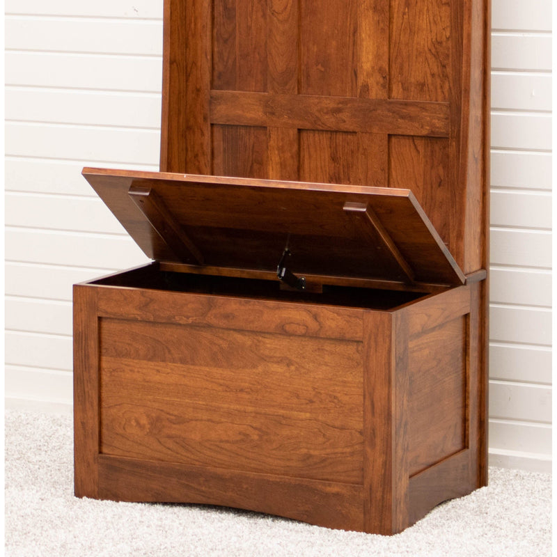 Amish Classic Quarter Sawn White Oak Wood Hall Tree Bench | ASB