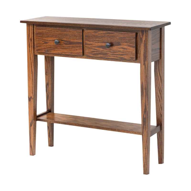 Amish Shaker Oak Wood Hall Table | ASB