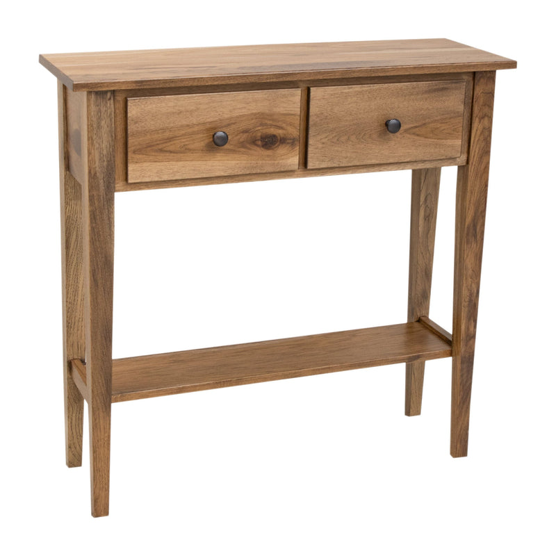 Amish Shaker Hickory Wood Hall Table | CO