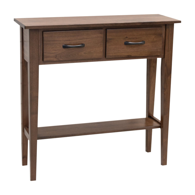 Amish Shaker Walnut Wood Hall Table | CO