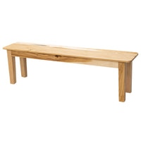 Hearty Shaker Leg Hickory Wood Dining Bench | NAT