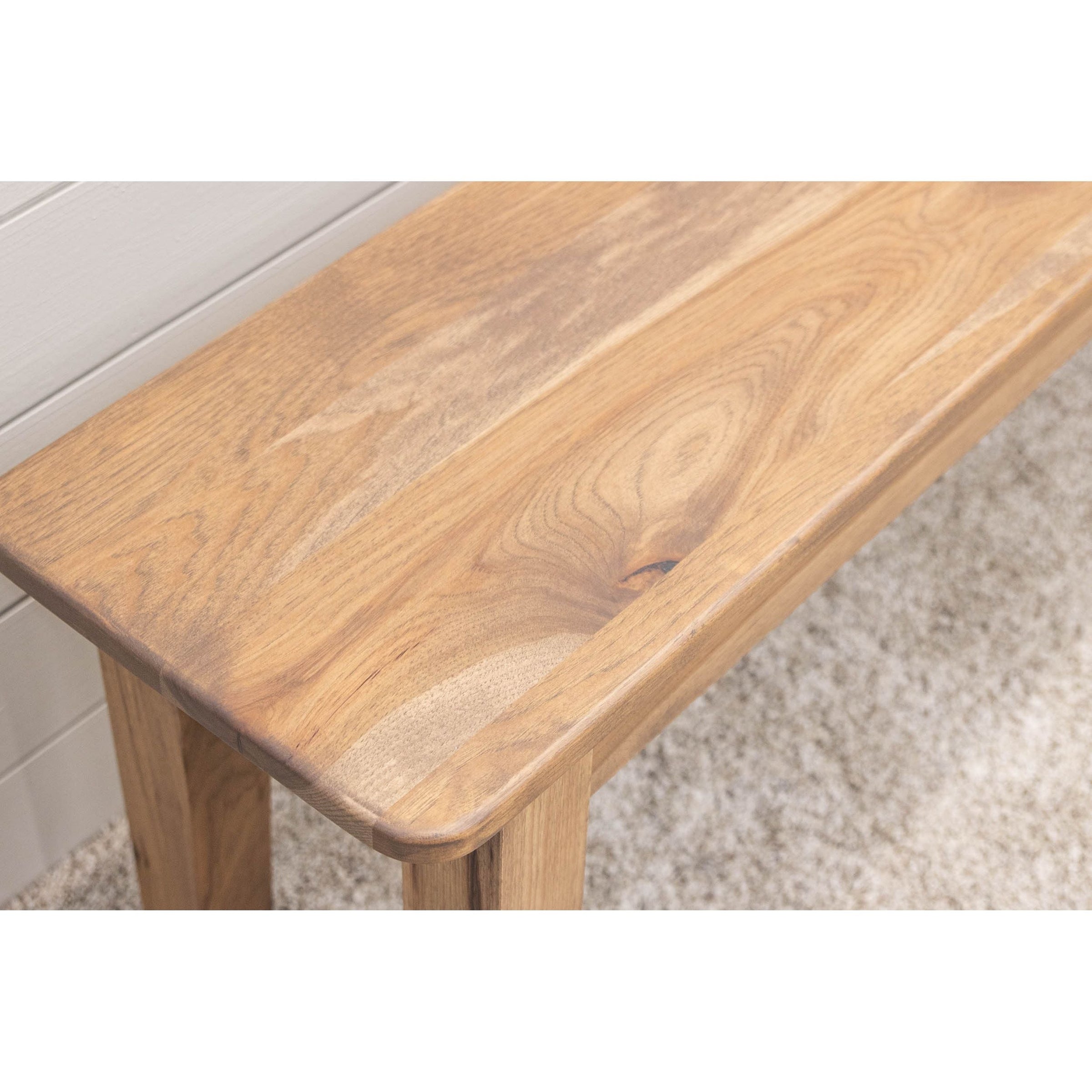 Hearty Shaker Leg Hickory Wood Dining Bench | WB