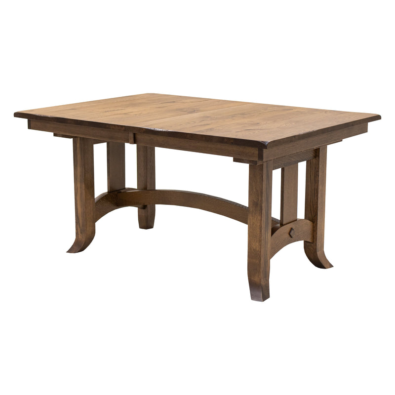South Gate Mission White Oak Wood Extending Amish Dining Table | CO