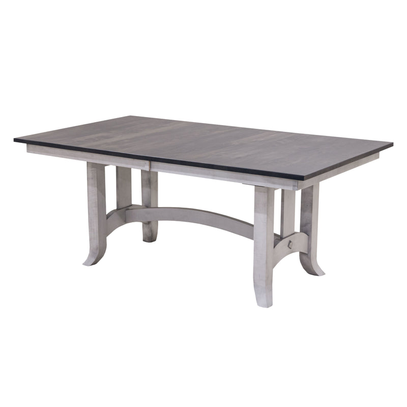 South Gate Mission White & Wood Extending Amish Dining Table | M-AV&GS