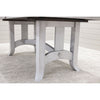 South Gate Mission White & Wood Extending Amish Dining Table | M-AV&GS