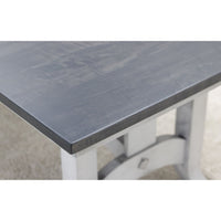 South Gate Mission White & Wood Extending Amish Dining Table | M-AV&GS