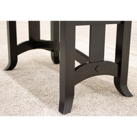 South Gate Mission Black & Wood Extending Amish Dining Table | M-EB&E-MC