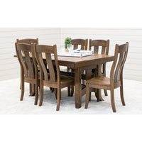 South Gate Mission White Oak Wood Extending Amish Dining Table | CO