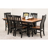 South Gate Mission Black & Wood Extending Amish Dining Table | M-EB&E-MC