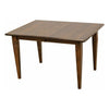 A small Shaker style Amish extendable kitchen table in solid Maple wood with self-storing leaves