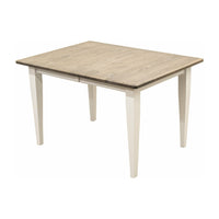 Yoder's Small Modern White Extending Kitchen Table | M-DW&RWO-GRB