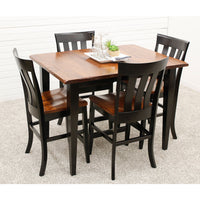 Clinton Shaker Black & Wood Extending Pub Table | M-EB&C-MC