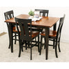 Clinton Shaker Black & Wood Extending Pub Table | M-EB&C-MC