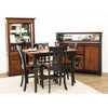 Clinton Shaker Black & Wood Extending Pub Table | M-EB&C-MC