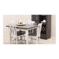 Clinton Shaker White & Wood Extending Pub Table | M-AV&GS