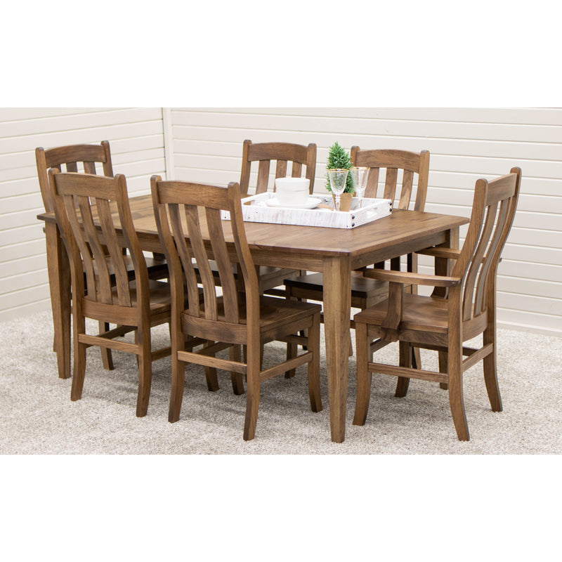 Carson Shaker Amish Hickory Wood Extending Dining Table | CO