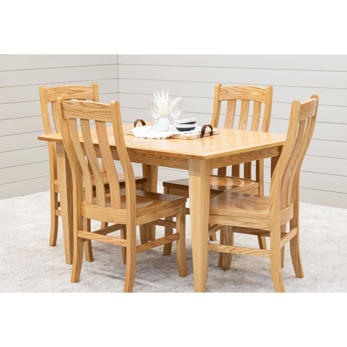Yoder's Shaker Oak Wood Small Rectangle Kitchen Table | S-2