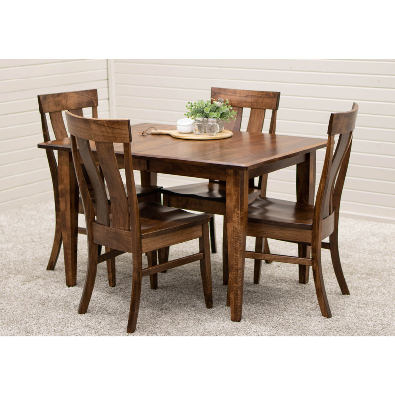 Yoder's Shaker Small Amish Extending Maple Wood Kitchen Table | ASB
