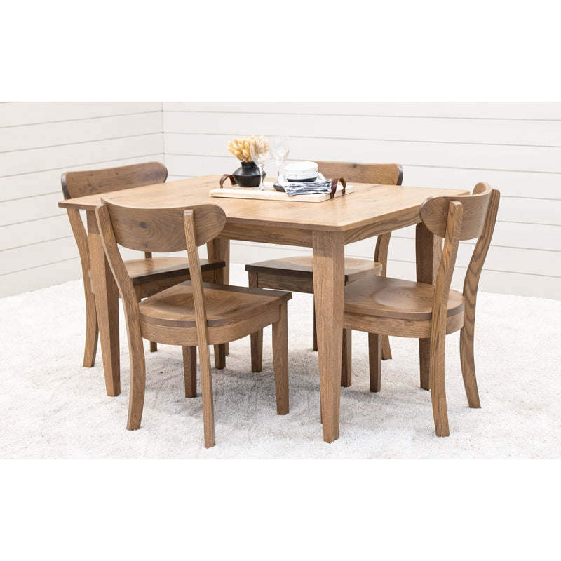 Yoder's Shaker White Oak Wood Small Rectangle Kitchen Table | WB