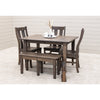 Seattle Shaker White Oak Wood Expandable Dining Bench | SB