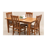 Yoder's Shaker Quarter Sawn White Oak Wood Small Rectangle Kitchen Table | MC