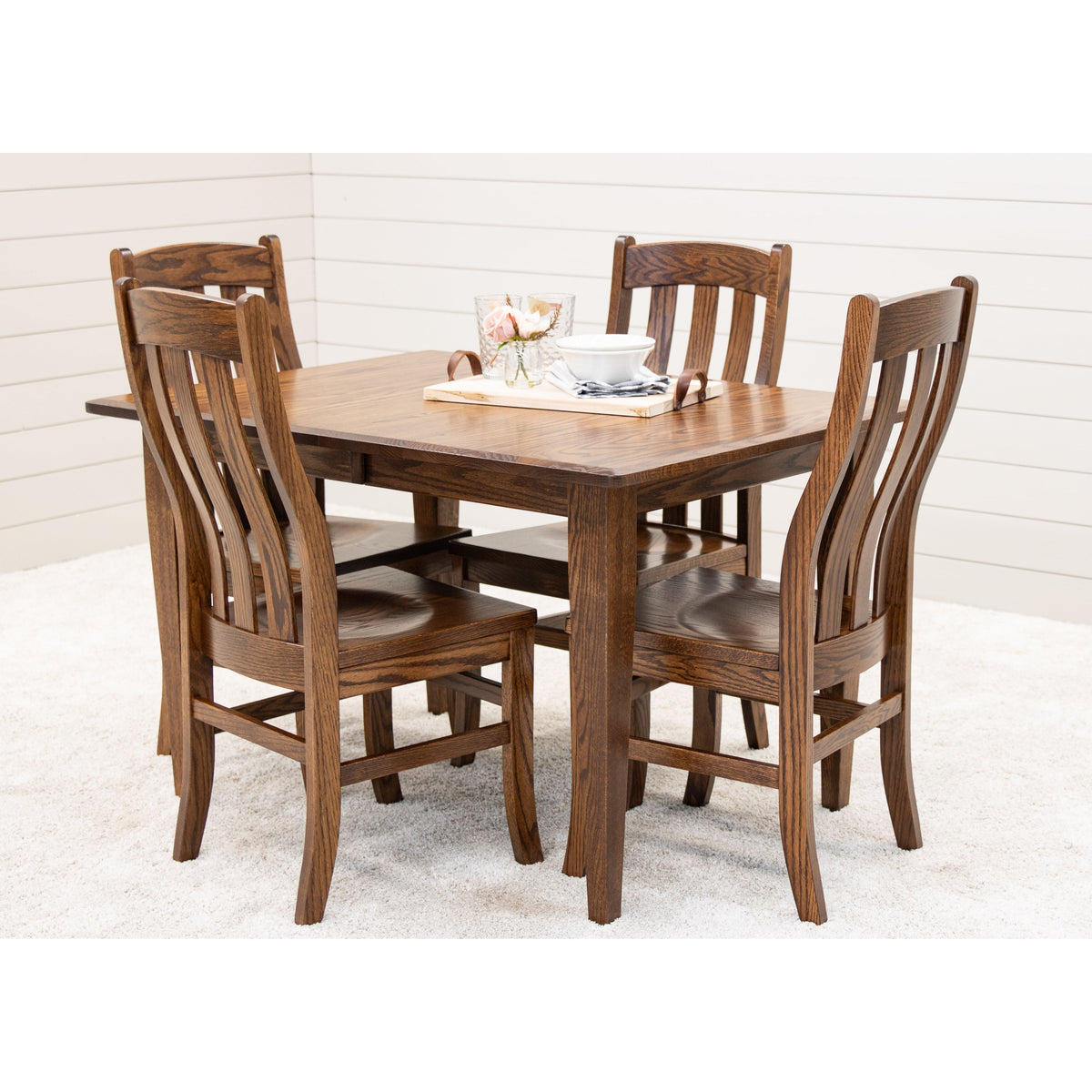 Yoder's Shaker Oak Wood Small Rectangle Kitchen Table | ASB