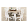 Yoder's Small Modern White Extending Kitchen Table | M-DW&RWO-GRB