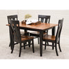 Yoder's Shaker Small Amish Kitchen Table with Black Legs | M-EB&E-MC