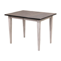 Clinton Shaker White & Wood Extending Pub Table | M-AV&GS