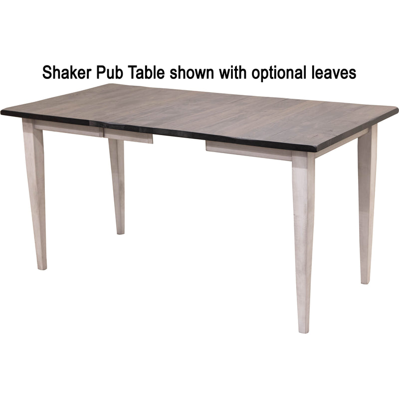 Clinton Shaker Hickory Wood Extending Pub Table | CO