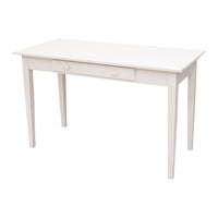 Seattle White Solid Wood Writing Desk | M-DW