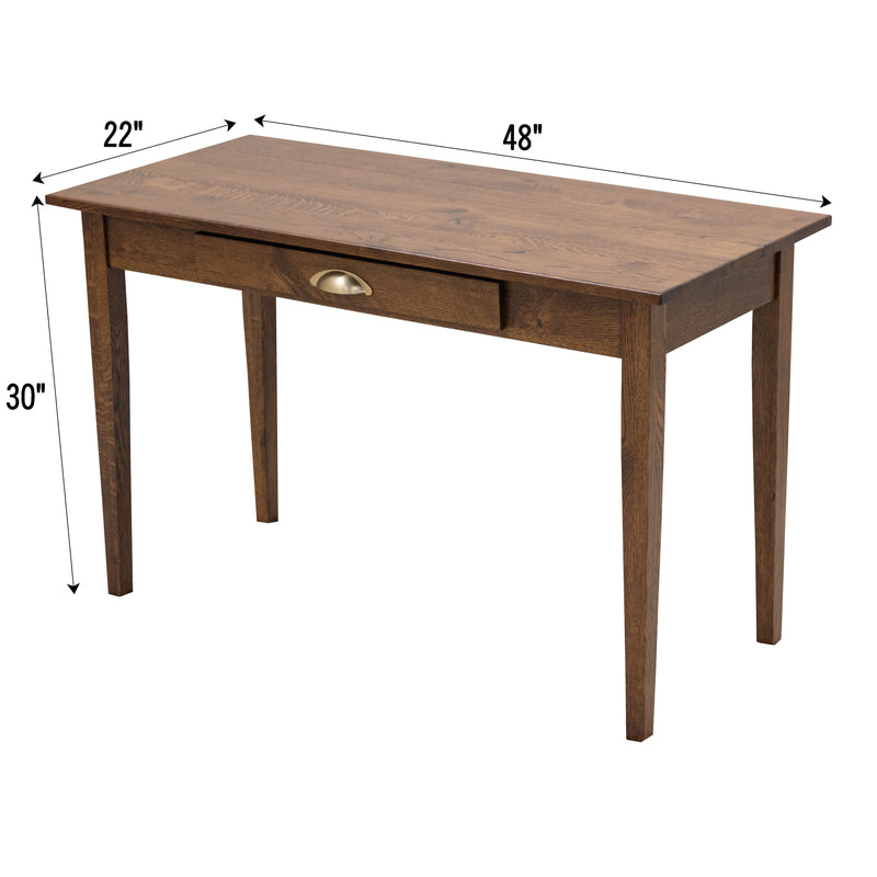 Seattle Quarter Sawn White Oak Wood Writing Desk | MC