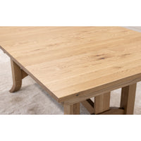 South Gate Mission White Oak Wood Extending Amish Dining Table | DS